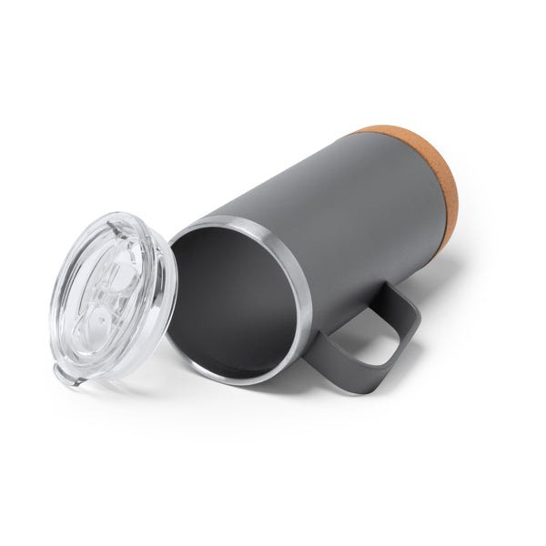 Taza de acero inoxidable reciclado de doble pared | BEYRON (TZ1368)