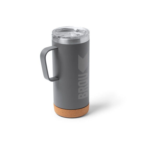 Taza de acero inoxidable reciclado de doble pared | BEYRON (TZ1368)
