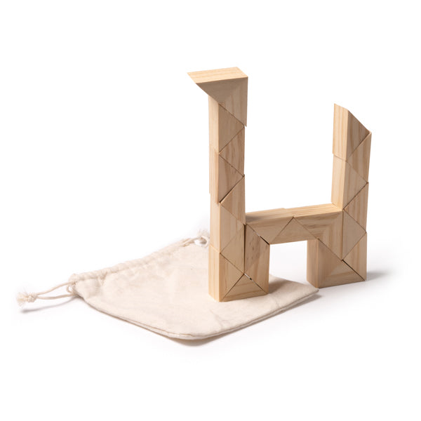 Rompecabezas de madera con 24 piezas triangulares | NOKIT (JU1373)