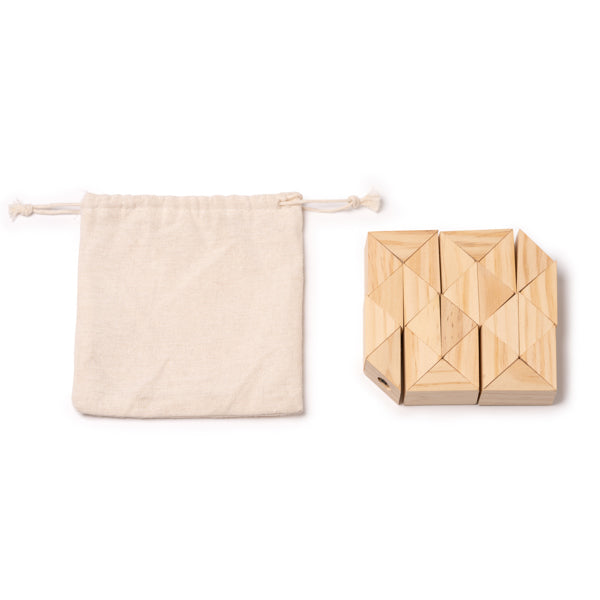 Rompecabezas de madera con 24 piezas triangulares | NOKIT (JU1373)