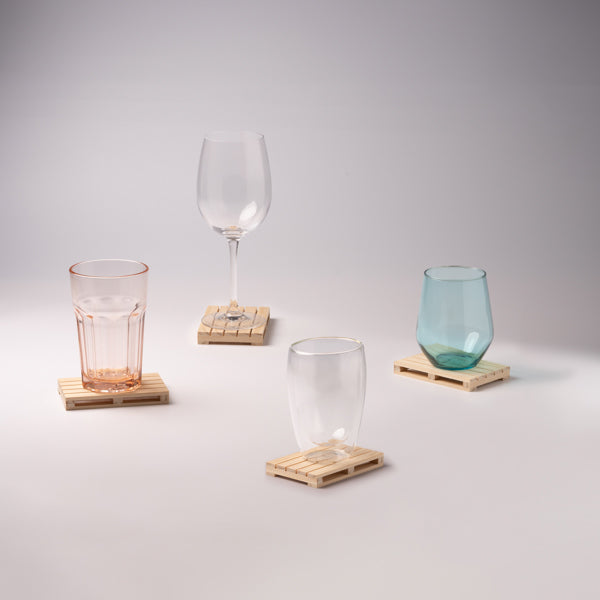 Posavasos en forma de palet realizado en madera | RAMY (PV1381)