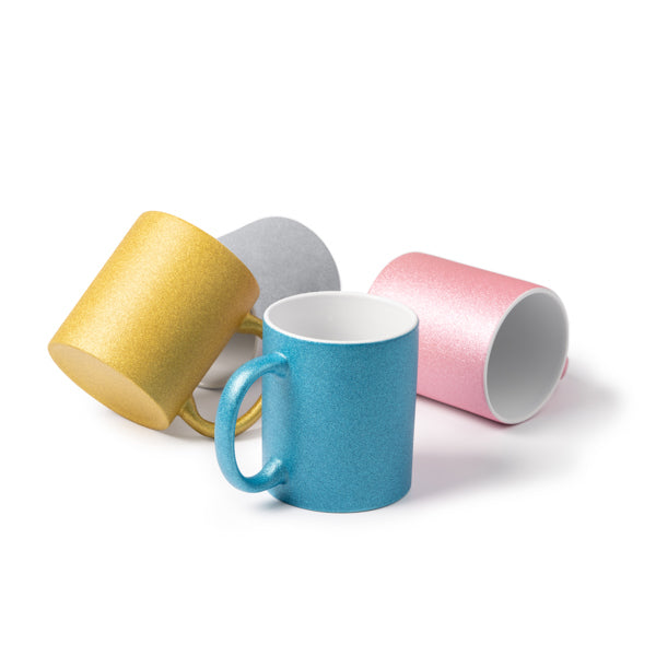 Taza de cerámica con efecto purpurina diseñada | FIONA (TZ1508)