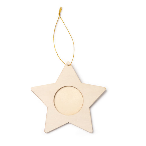 Adorno portafotos navideño de madera con | FILEY (XM1511)