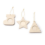 Adorno portafotos navideño de madera con | FILEY (XM1511)