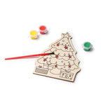 Set para colorear con diseño navideño en madera, | CANDEL (XM1512)