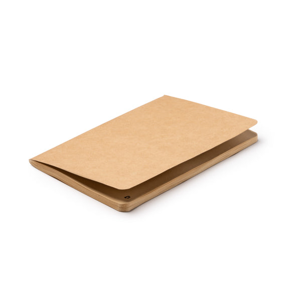 Libreta A5 con portada rígida de cartón reciclado | BORGES (NB1532)