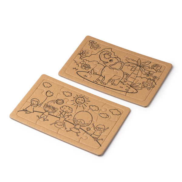 Set de puzzles elaborados con cartón reciclado | ZEON (JU1564)