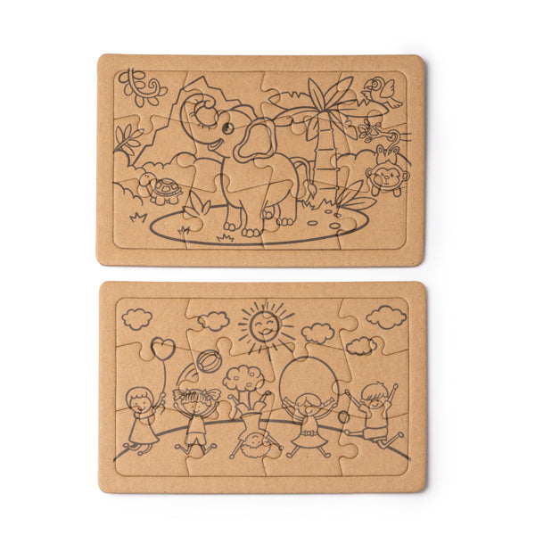 Set de puzzles elaborados con cartón reciclado | ZEON (JU1564)