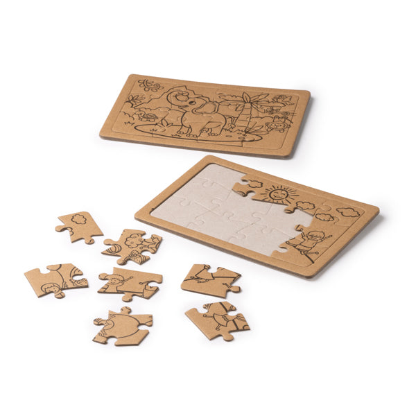 Set de puzzles elaborados con cartón reciclado | ZEON (JU1564)