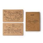 Set de puzzles elaborados con cartón reciclado | ZEON (JU1564)
