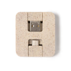 USB HUB con cuerpo fabricado en fibra de trigo y | CLUNI (IA1568)