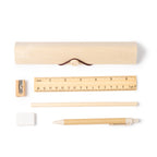 Set de escritura de madera natural presentado en | SAKIS (ET1571)