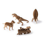 Puzzle 3D de cartón kraft con diseños variados: | FISAC (JU1575)