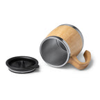 Taza de acero inoxidable 304 de doble pared con | MARLY (TZ1585)