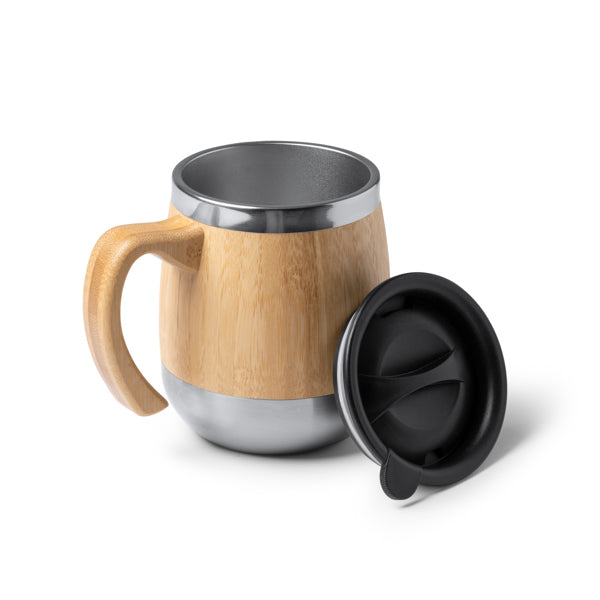 Taza de acero inoxidable 304 de doble pared con | MARLY (TZ1585)