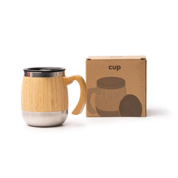 Taza de acero inoxidable 304 de doble pared con | MARLY (TZ1585)