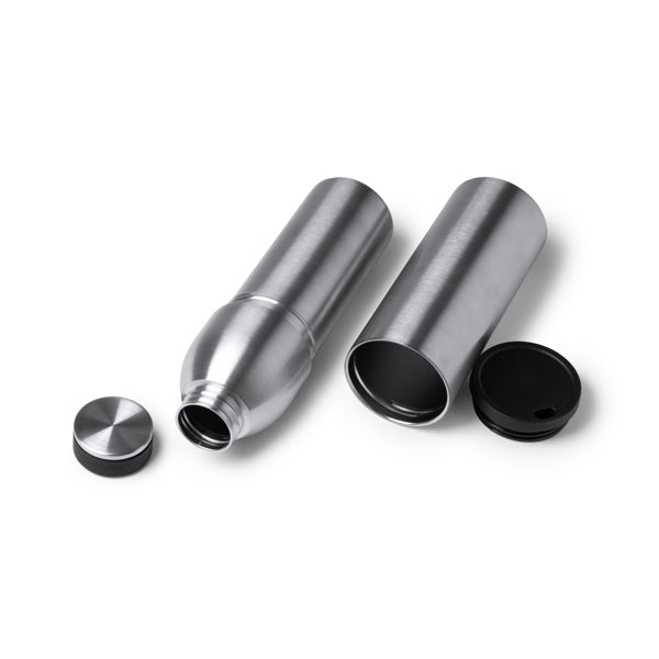 Bidón 2 en 1 de acero inoxidable 304 con vaso | BOLT (BI1586)