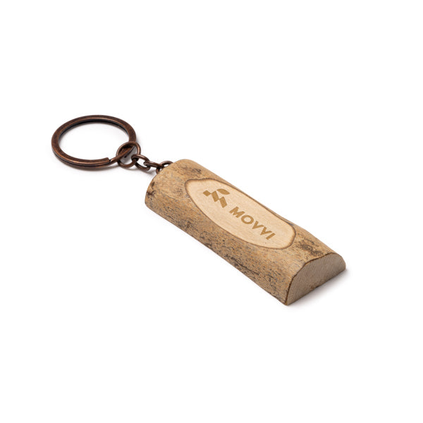 Llavero tronco de madera con hendidura | TELMON (KO1606)
