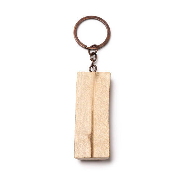Llavero tronco de madera con hendidura | TELMON (KO1606)