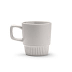 Taza de cerámica con base con diseño biselado | LONGI (TZ1613)