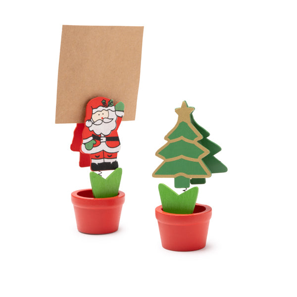 Soporte de diseño navideño con clip portanotas, | BASOV (SO1616)
