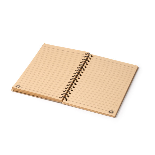 Libreta A5 con portada rígida de cartón reciclado | NUSAX (NB1627)