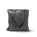 Bolsa plegable de algodón reciclado de 120 g/m² a | PLIKA (BO1652)