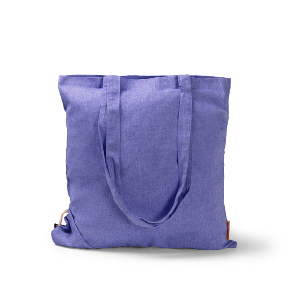 Bolsa plegable de algodón reciclado de 120 g/m² a | PLIKA (BO1652)