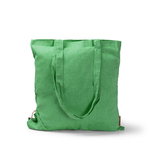 Bolsa plegable de algodón reciclado de 120 g/m² a | PLIKA (BO1652)