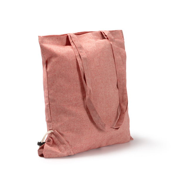 Bolsa plegable de algodón reciclado de 120 g/m² a | PLIKA (BO1652)