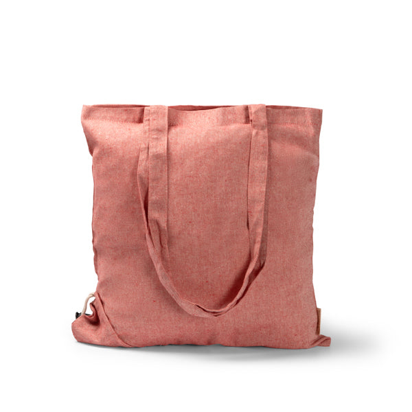 Bolsa plegable de algodón reciclado de 120 g/m² a | PLIKA (BO1652)
