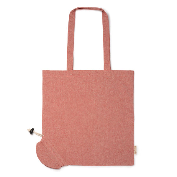 Bolsa plegable de algodón reciclado de 120 g/m² a | PLIKA (BO1652)