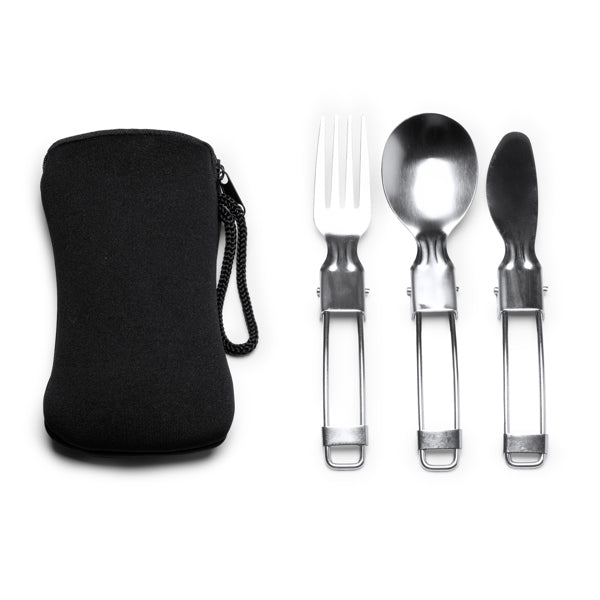Set de cubiertos plegables de acero inoxidable | TINKER (CU1674)