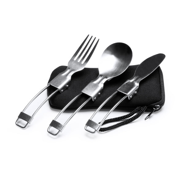 Set de cubiertos plegables de acero inoxidable | TINKER (CU1674)