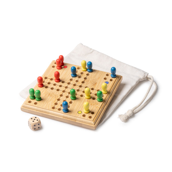 Juego de parchís realizado en bambú | SISCAR (JU1683)