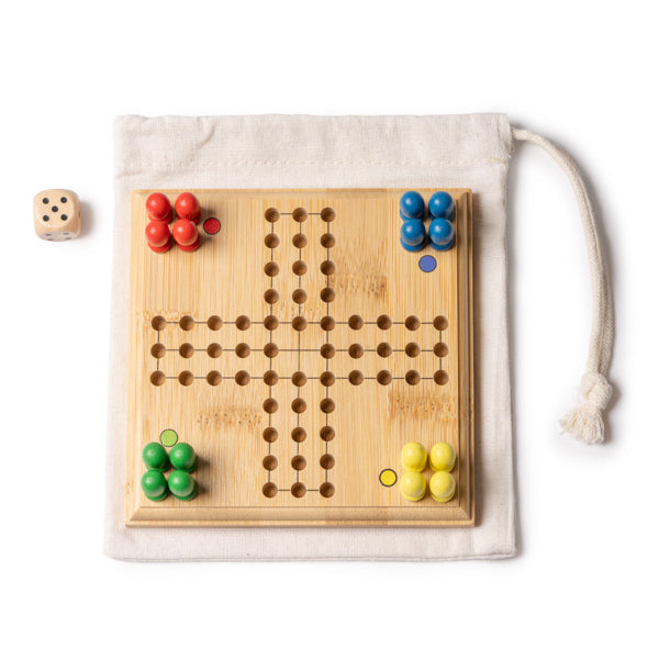 Juego de parchís realizado en bambú | SISCAR (JU1683)