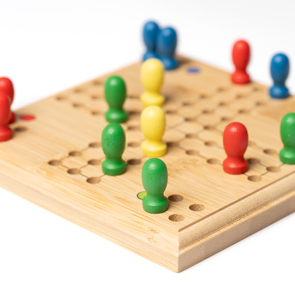 Juego de parchís realizado en bambú | SISCAR (JU1683)