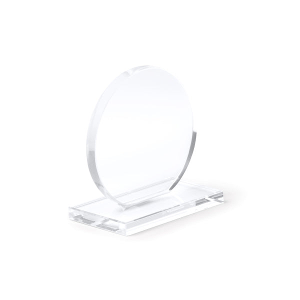 Trofeo de cristal de diseño circular con base | GARAY (PR1703)