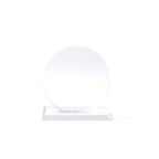 Trofeo de cristal de diseño circular con base | GARAY (PR1703)