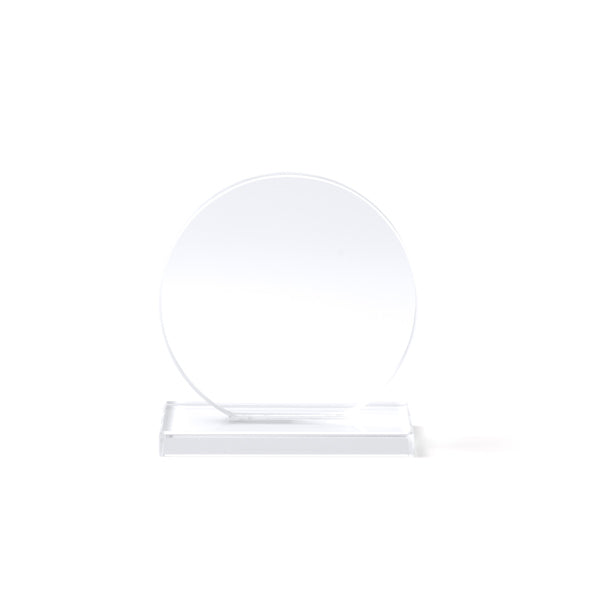 Trofeo de cristal de diseño circular con base | GARAY (PR1703)