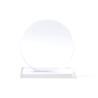 Trofeo de cristal de diseño circular con base | VENKI (PR1704)