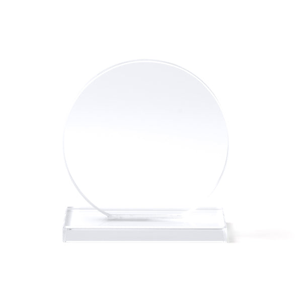 Trofeo de cristal de diseño circular con base | VENKI (PR1704)