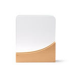 Trofeo de cristal de diseño rectangular con base | KUDER (PR1706)
