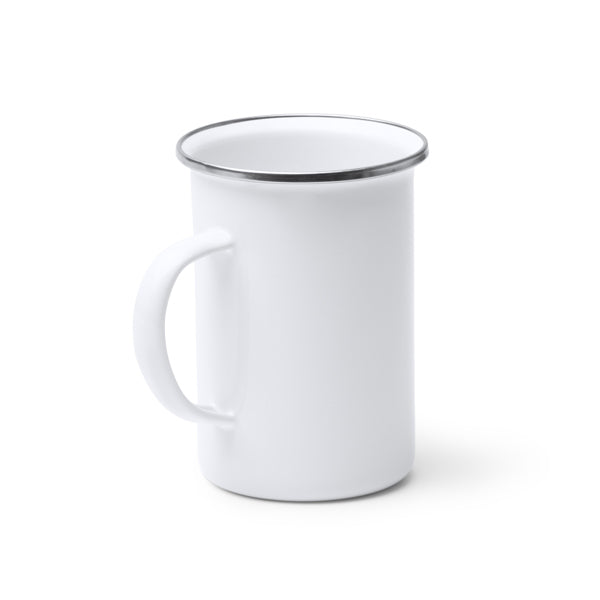 Taza alta metálica esmaltada con borde redondeado | ALEPO (TZ1711)
