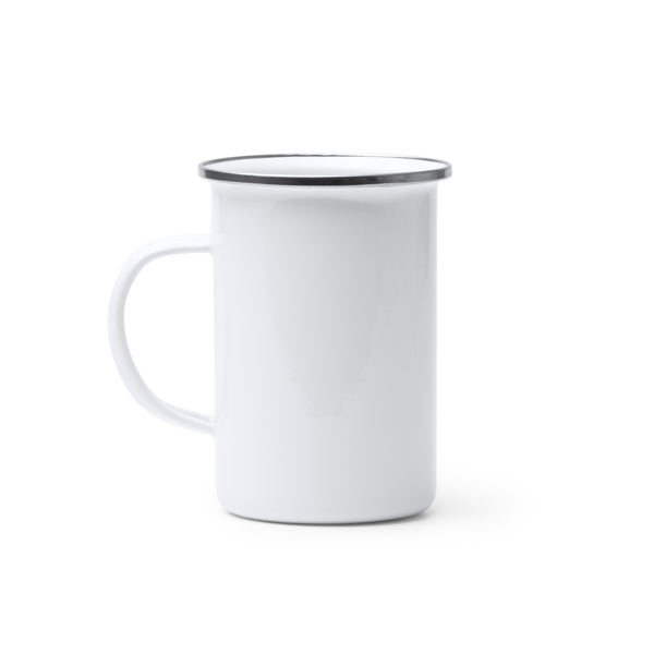 Taza alta metálica esmaltada con borde redondeado | ALEPO (TZ1711)
