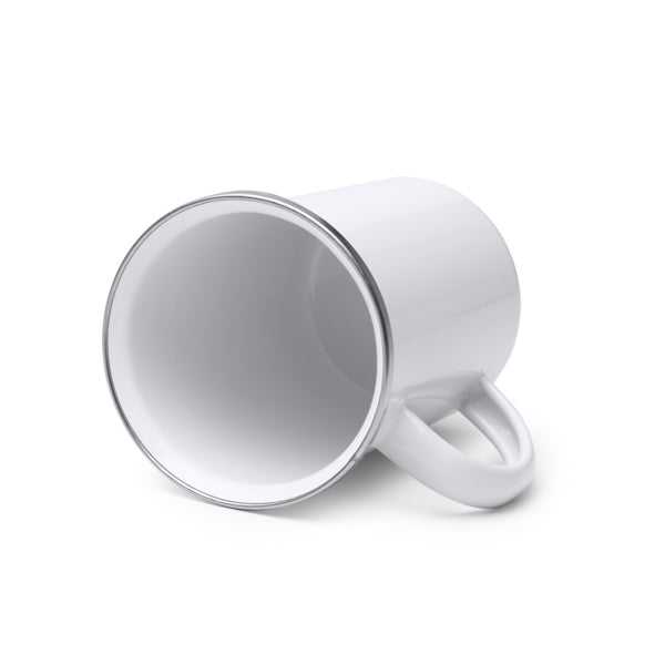 Taza alta metálica esmaltada con borde redondeado | ALEPO (TZ1711)