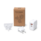 Adaptador de viaje universal con conectores | BAPEK (IA1714)