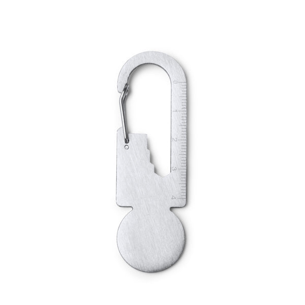 Llavero multiherramienta con mosquetón y moneda | BLANEY (KO1729)
