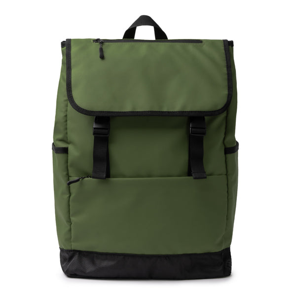 Mochila con solapa realizada en PU Leather | TROIS (MO1743)