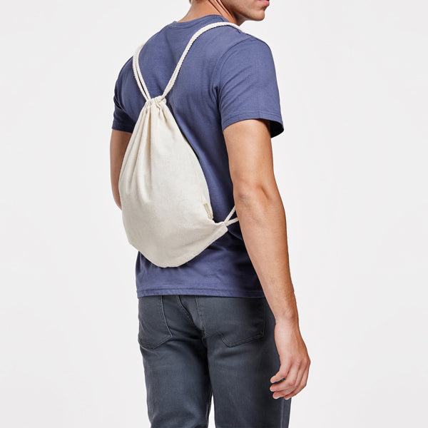 Mochila de cuerdas combinada 70% algodón | MARIN (MO1753)